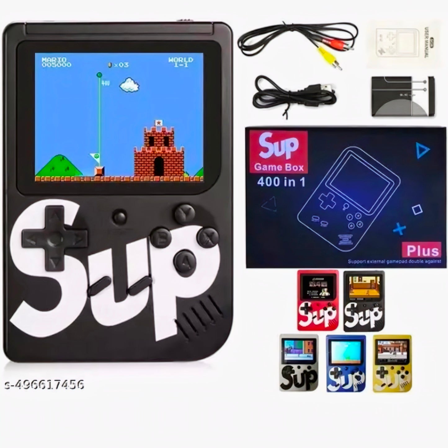 Rechargeable Video Game for Kids, SUP Handheld 400 in 1 Retro Game Console...