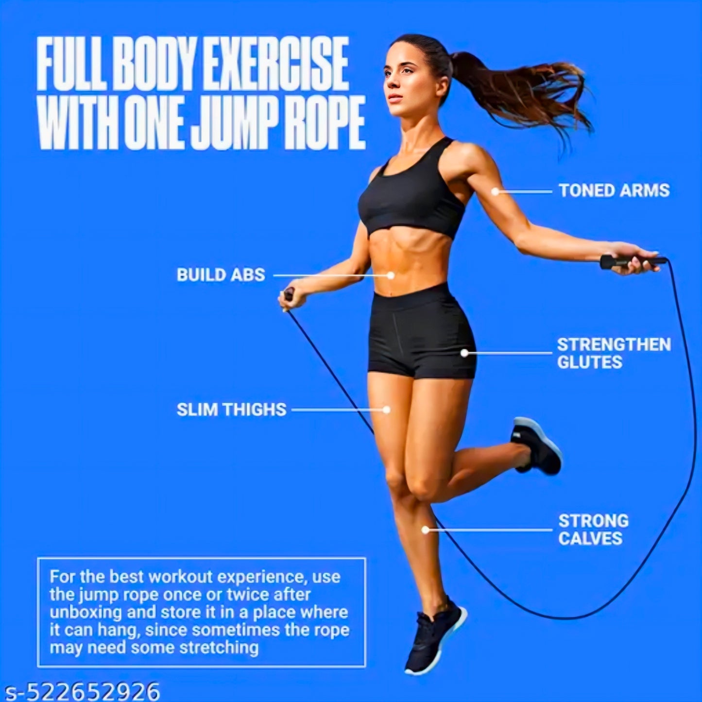 QUICKFIT Skipping Rope for Men and Women Jumping Rope With Adjustable