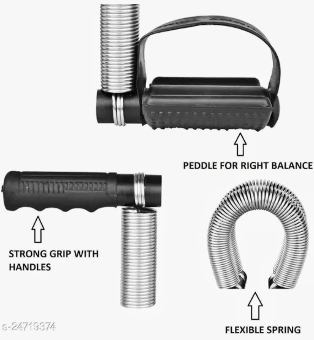 Tummy Trimmer Single Spring Ab Exerciser Fat Burner for Men & Women